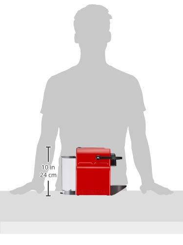 Aurent Inissia – Cafetière à Capsules Rouge Rubis | Espresso & Lungo | 19 Bars