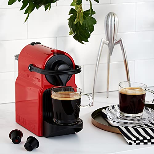 Aurent Inissia – Cafetière à Capsules Rouge Rubis | Espresso & Lungo | 19 Bars