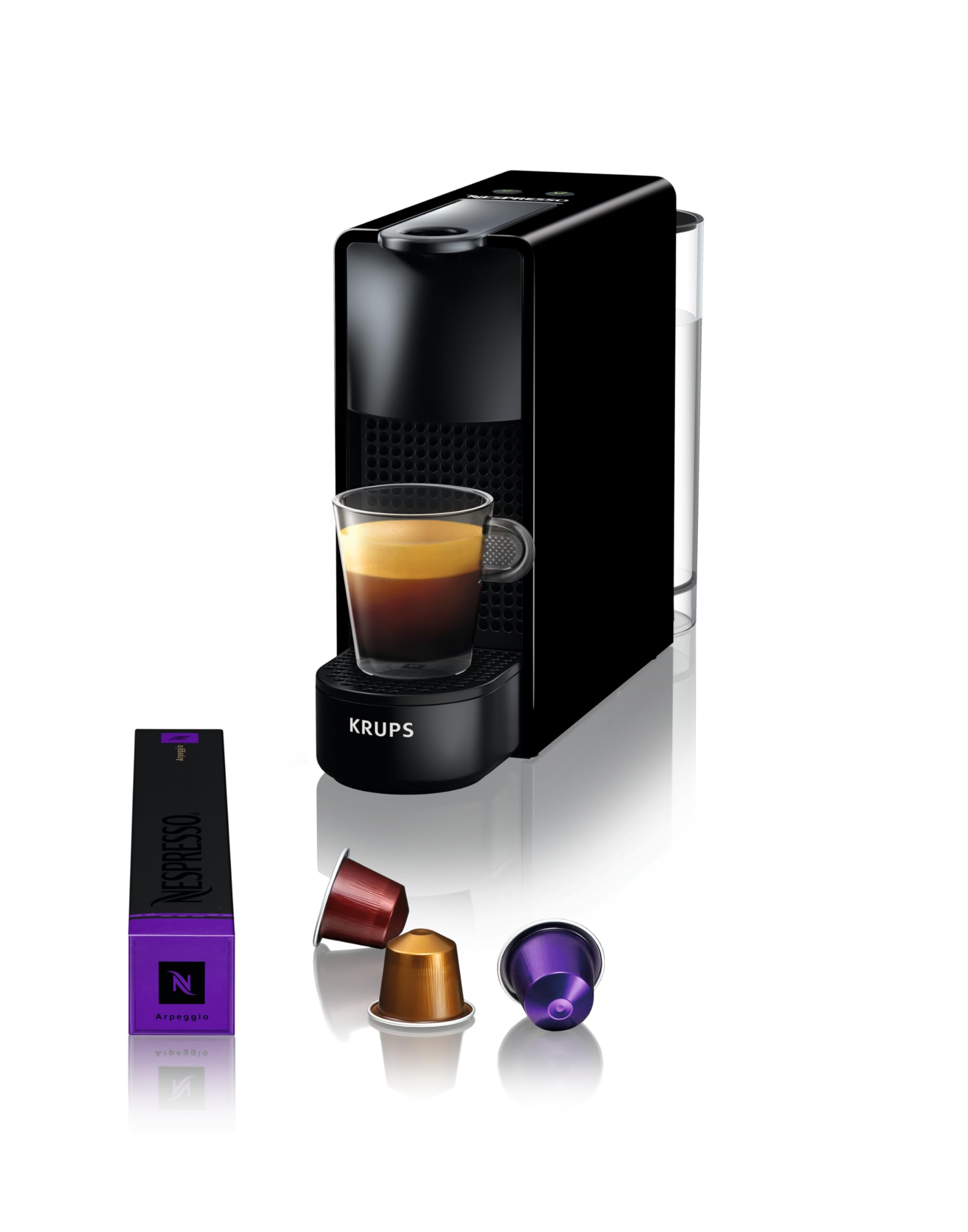 Aurent Essenza Mini – Cafetière à Capsules Noire | 2 Tailles | Design Épuré