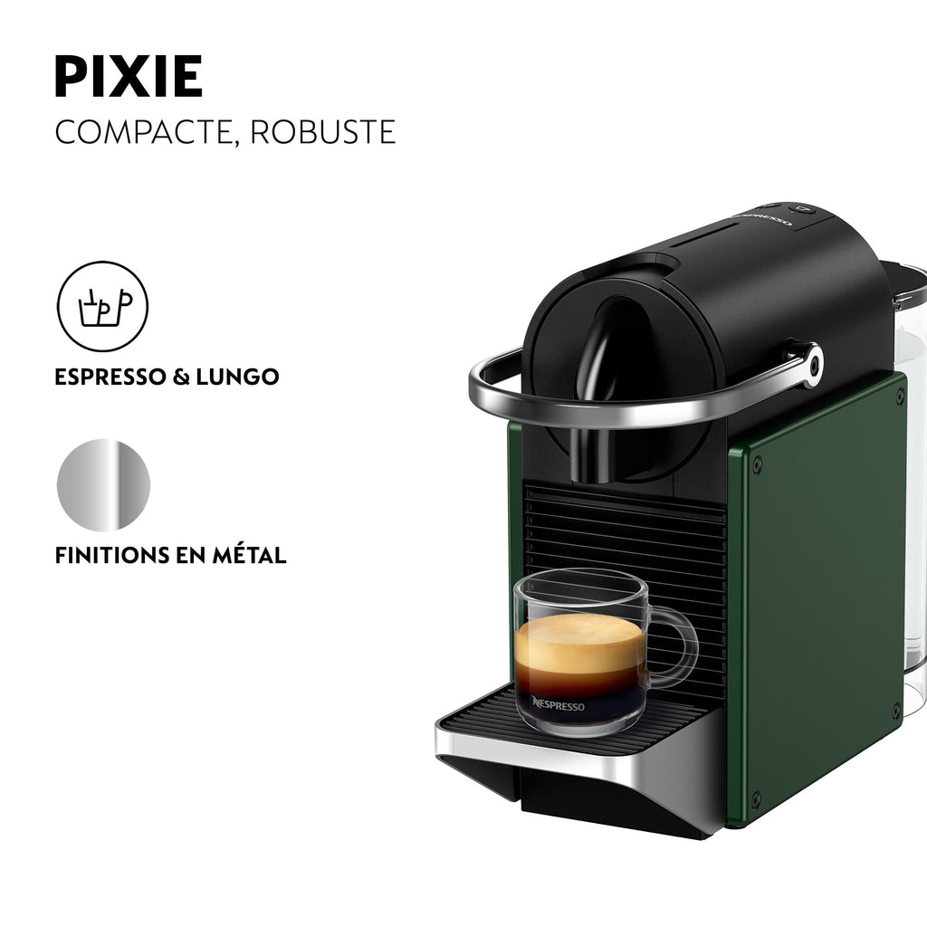 Aurent Pixie Vert Foncé – Cafetière Compacte à Capsules | Style Industriel | Éco-Responsable