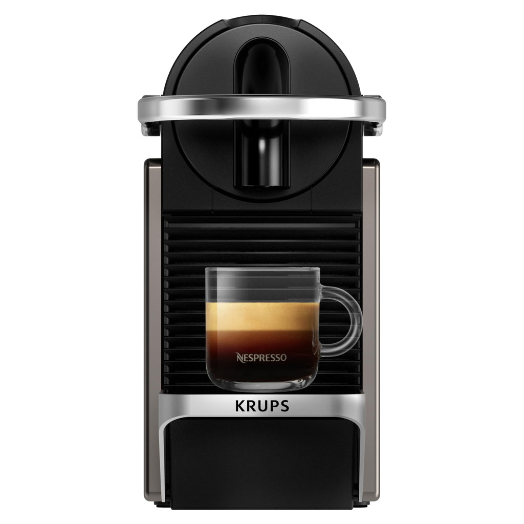 Aurent Pixie Titane – Cafetière à Capsules Compacte | Style Industriel | Arrêt Auto 2 min